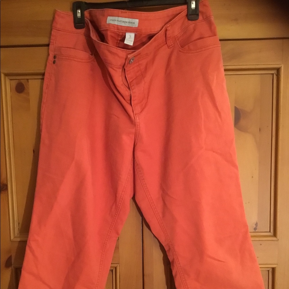 Chico’s Platinum Denim capri jeans size 3/16